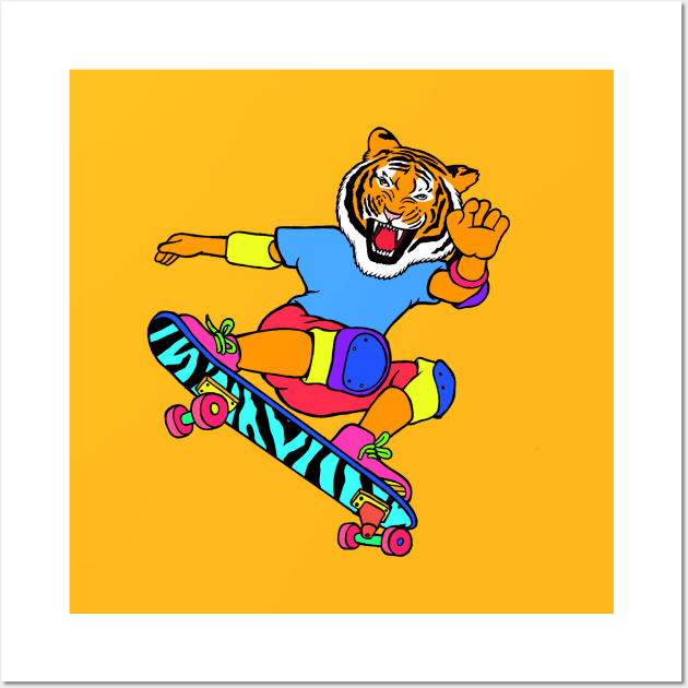 Skate Tiger Wall Art by Woah_Jonny